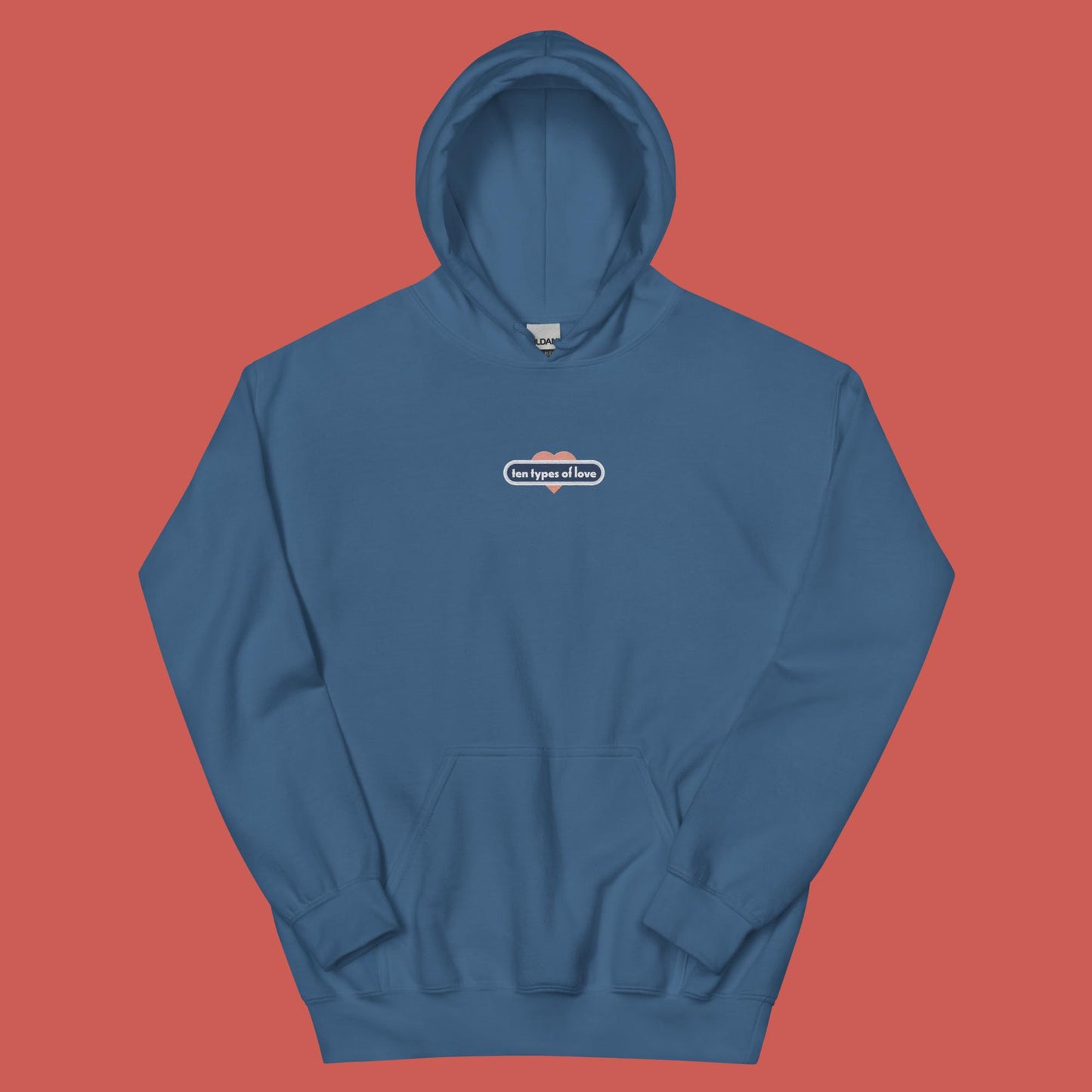 Ten Types of Love Embroidered Hoodie