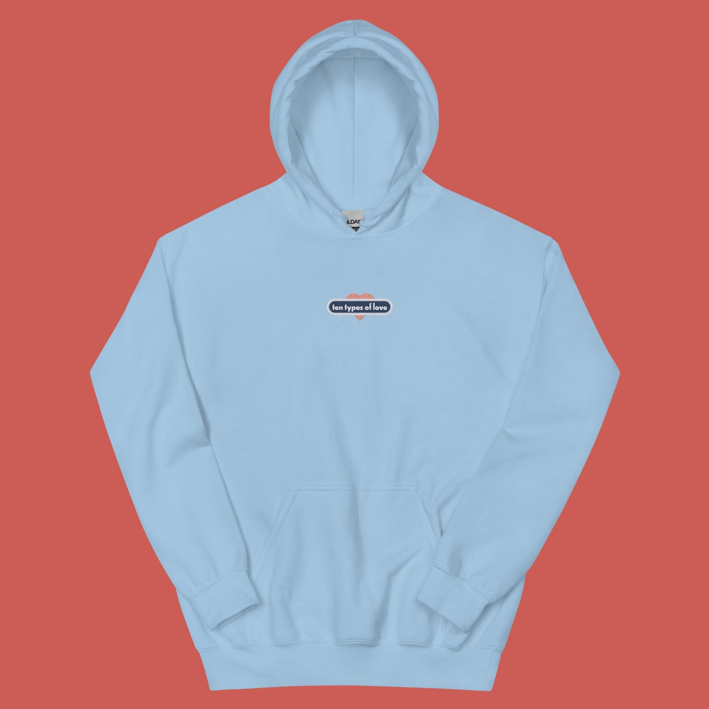 Ten Types of Love Embroidered Hoodie