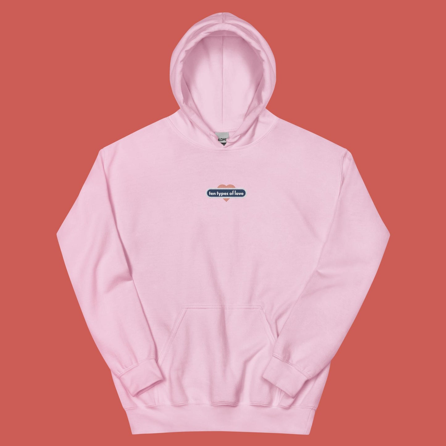 Ten Types of Love Embroidered Hoodie